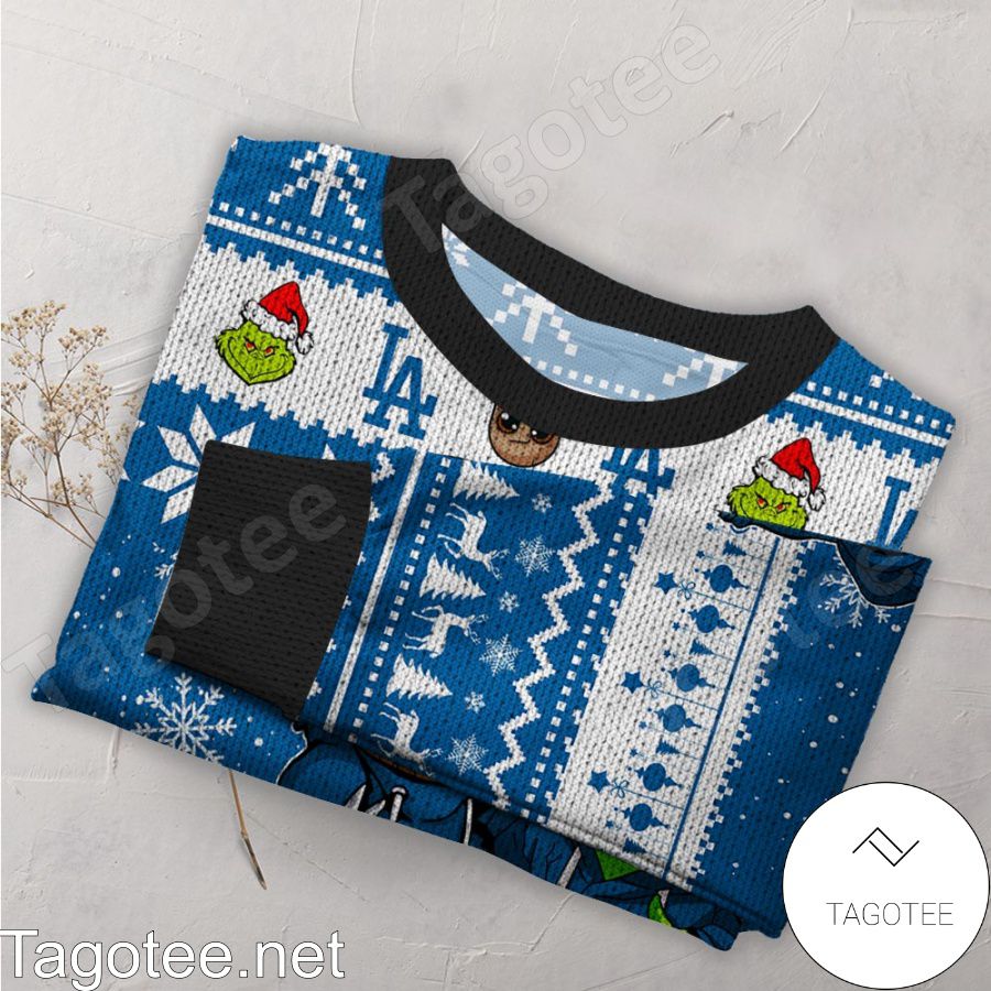 Los Angeles Dodgers Basic Pattern Knitted Ugly Christmas Sweater