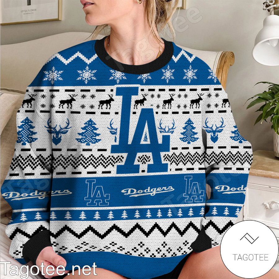 los angeles dodgers ugly christmas sweater
