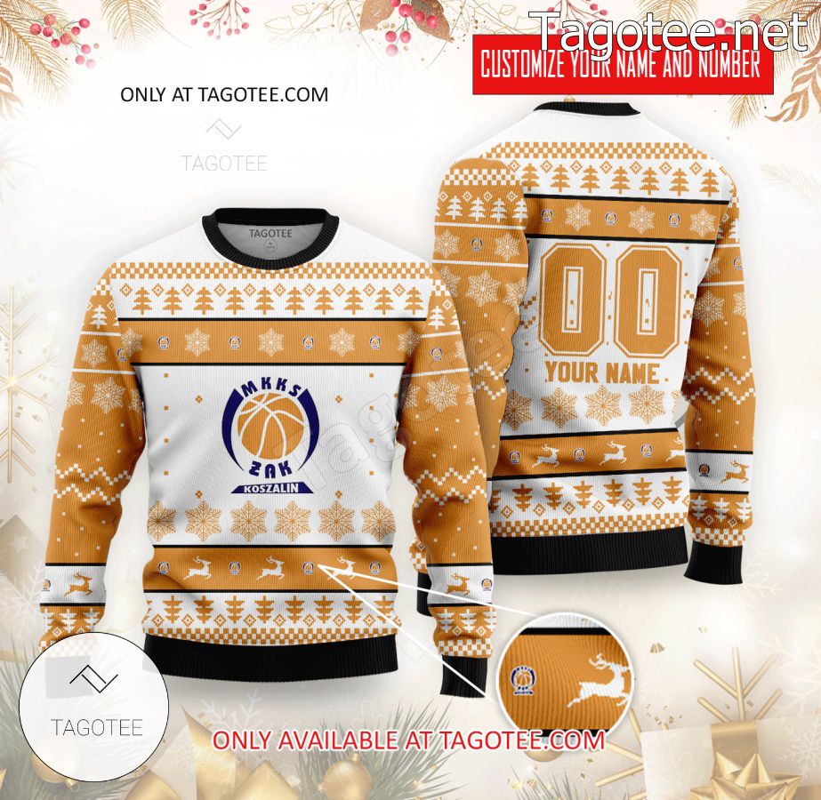 MKKS Koszalin Basketball Custom Ugly Christmas Sweater - MiuShop