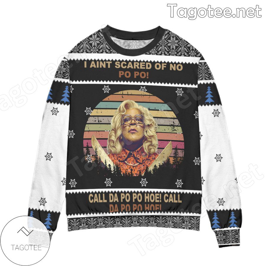 Madea Reunion Call Da Po Po Hoe Snowflake Holiday Ugly Christmas Sweater
