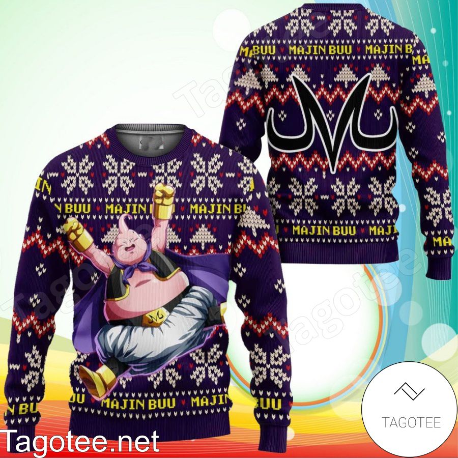 Majin Buu Fat Anime Dragon Ball Xmas Ugly Christmas Sweater