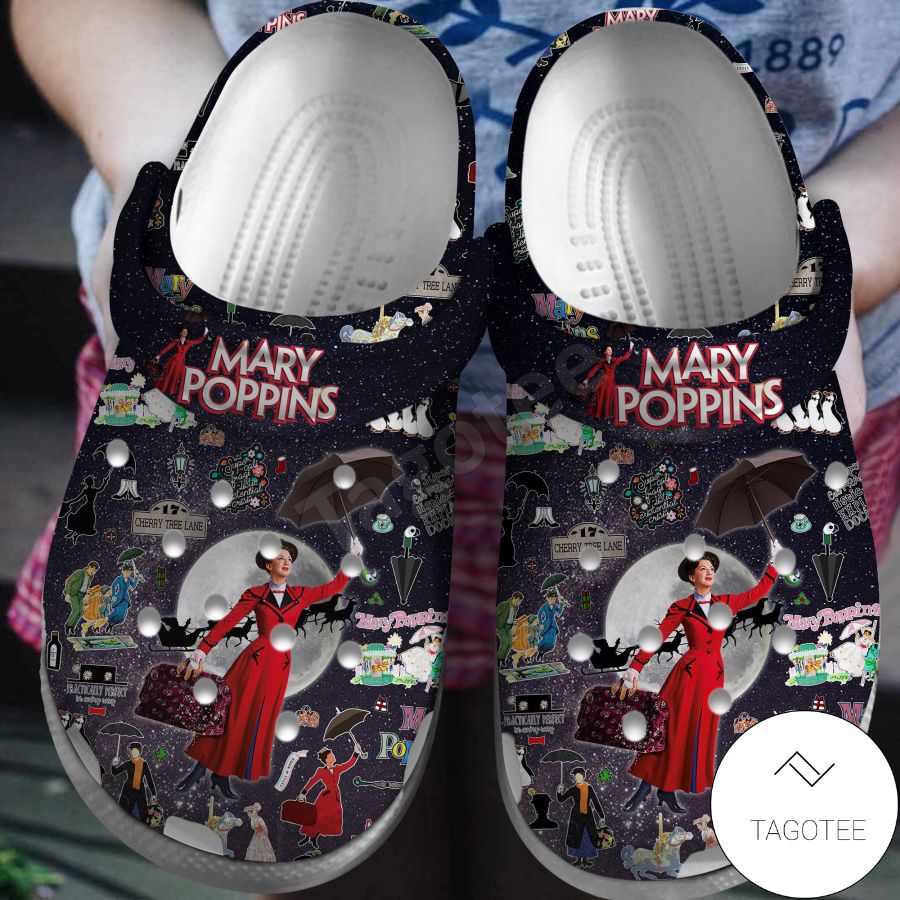 Mary Popins Christmas Crocs Clogs