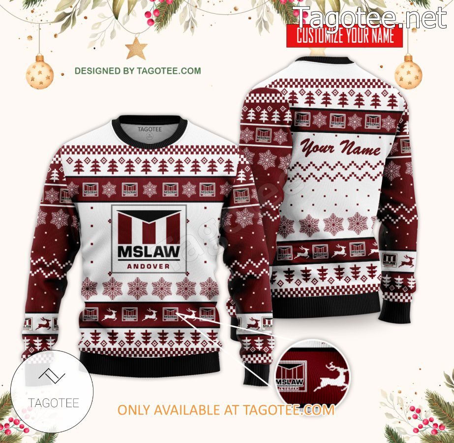 Massachusetts School of Law Custom Ugly Christmas Sweater - BiShop