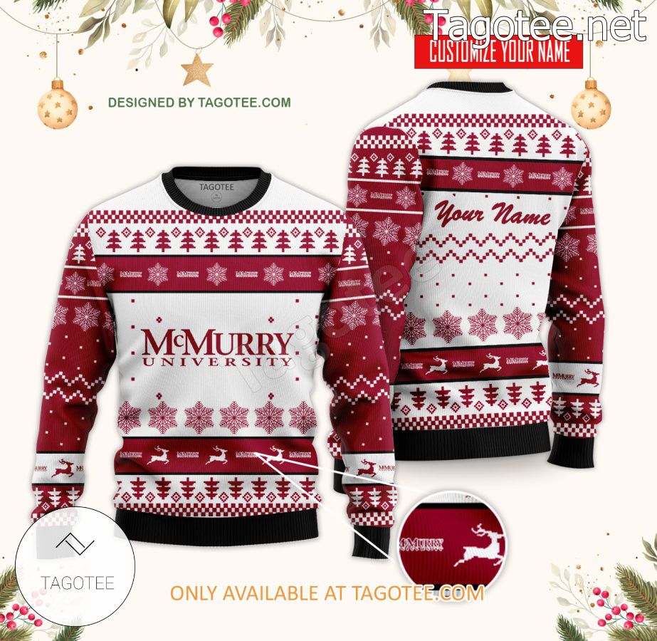 McMurry University Custom Ugly Christmas Sweater - BiShop