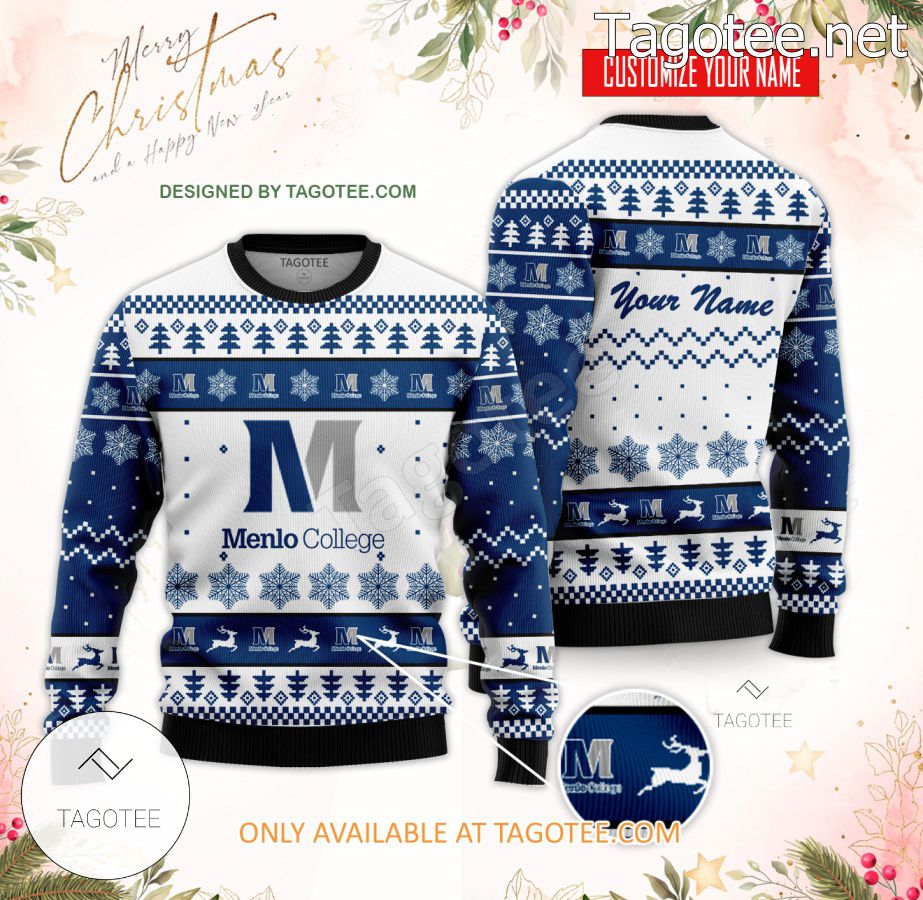 Menlo College Custom Ugly Christmas Sweater - BiShop