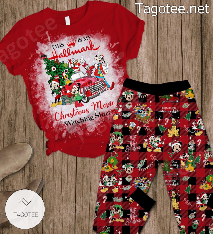 Mickey And Friends This Is My Hallmark Christmas Movie Watching Pajamas Set