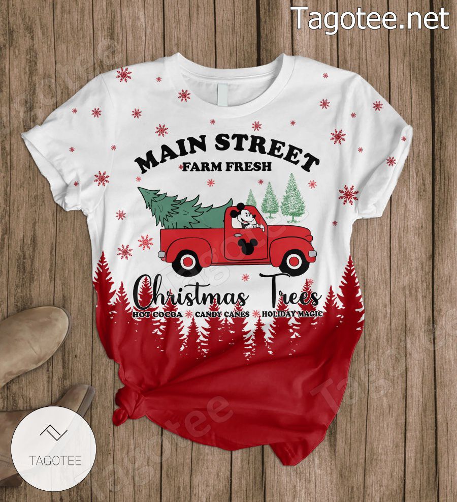Mickey Main Street Christmas Trees Pajamas Set a