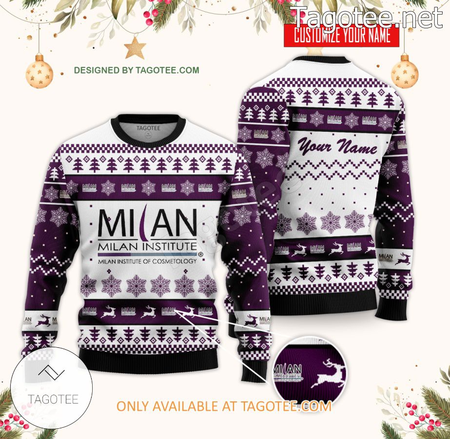 Milan Institute-Amarillo Custom Ugly Christmas Sweater - BiShop