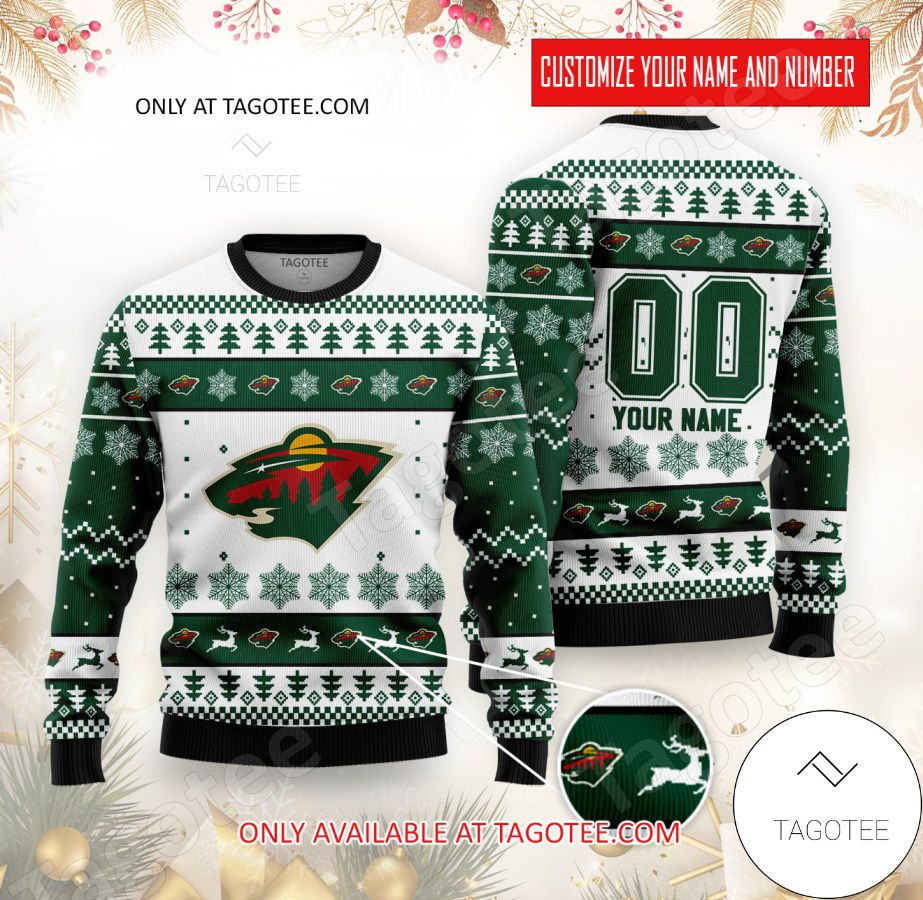 Minnesota Wild NHL personalized ugly christmas sweater - Dnstyles