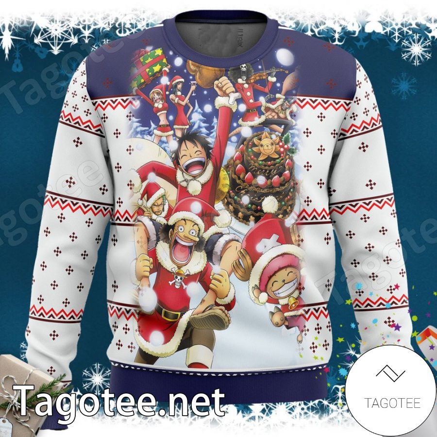 Monkey D.Luffy Crew One Piece Xmas Ugly Christmas Sweater