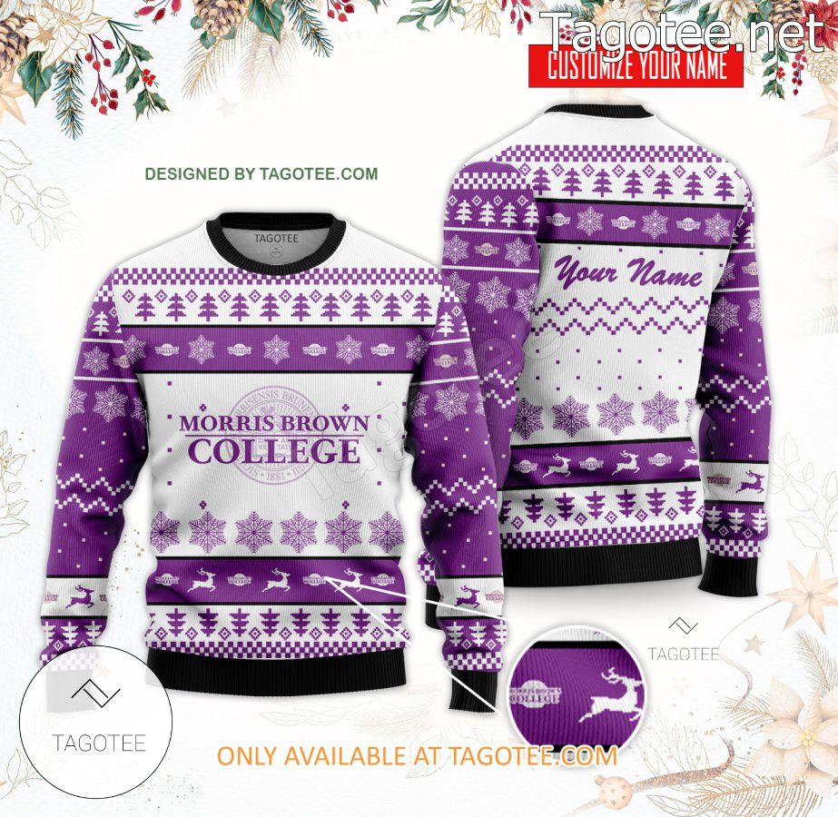 Morris Brown College Custom Ugly Christmas Sweater - BiShop