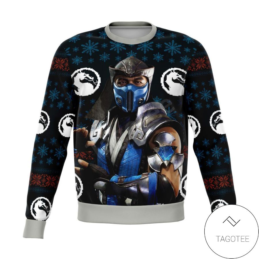 Mortal Combat Sub Zero Xmas Ugly Christmas Sweater