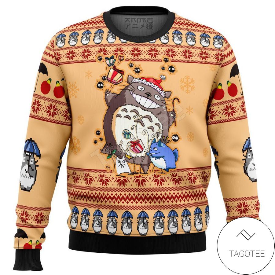 My Neighbot Totoro Alt Ugly Manga Anime Xmas Ugly Christmas Sweater