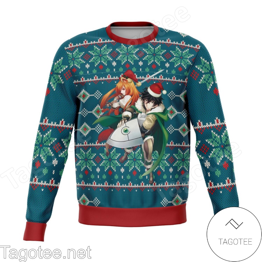 Naofumi Iwatani Raphtalia The Rising Of The Shield Hero Xmas Ugly Christmas Sweater