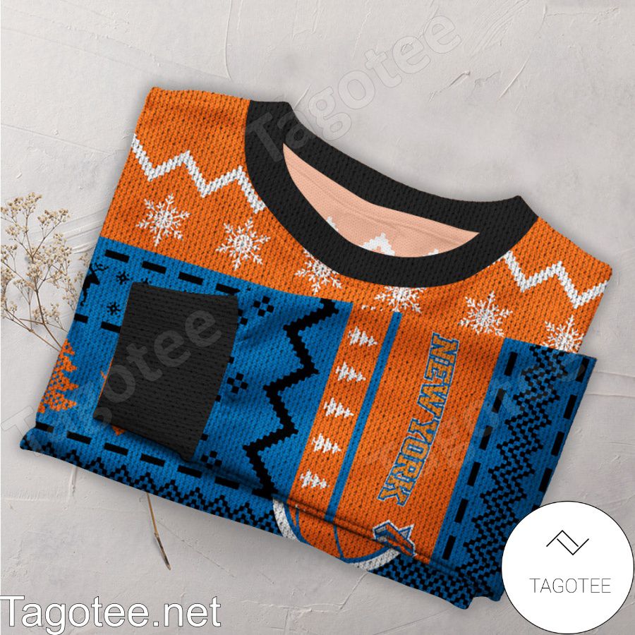 New York Knicks Snoopy NBA Ugly Christmas Sweater - Tagotee