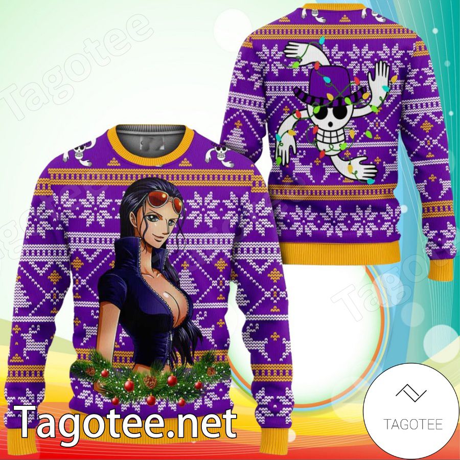 Going Merry One Piece Anime Xmas Ugly Christmas Sweater - Tagotee