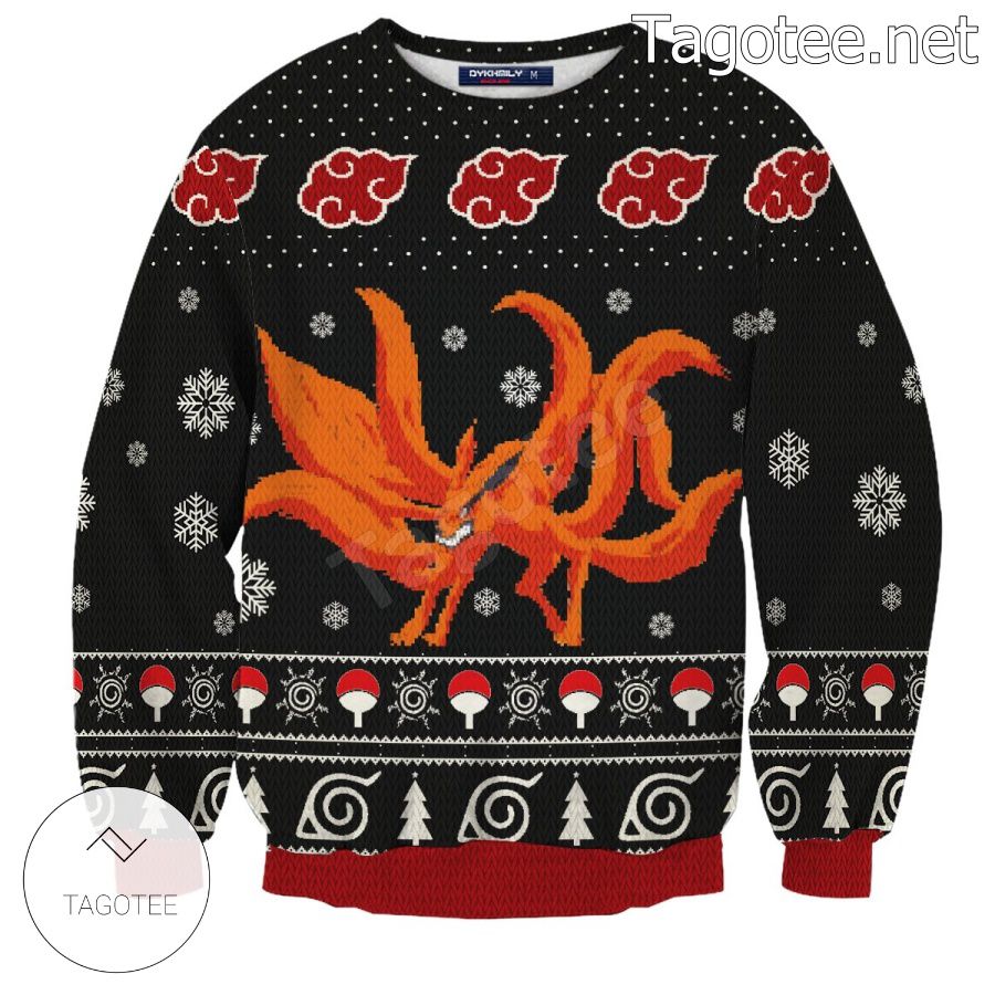 Nine Tailed Kurama Naruto Xmas Ugly Christmas Sweater
