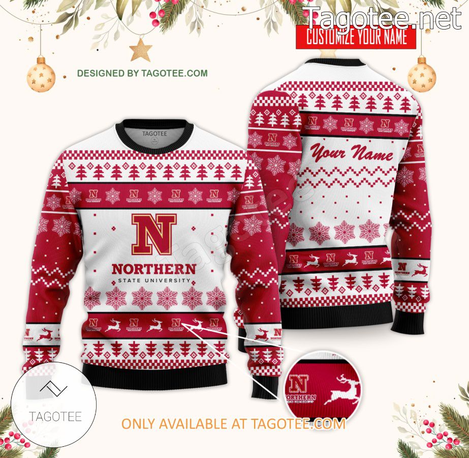 Northern State University Custom Ugly Christmas Sweater - BiShop