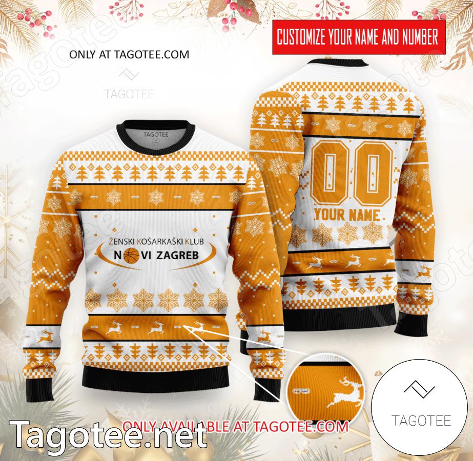 Novi Zagreb Women Basketball Custom Ugly Christmas Sweater - MiuShop