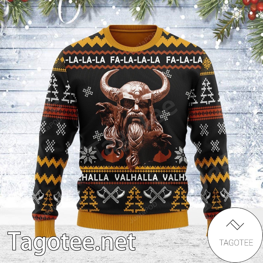 Odin Falalala Valhalla Xmas Ugly Christmas Sweater