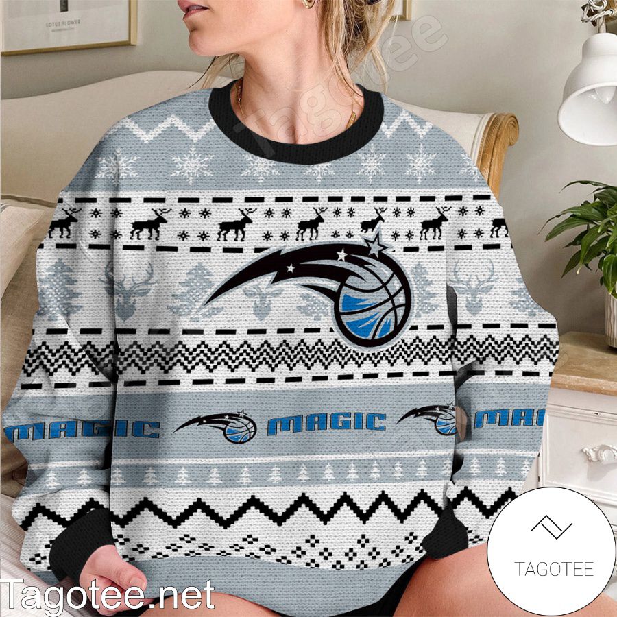 Orlando Magic NBA Basketball Knit Pattern Ugly Christmas Sweater b