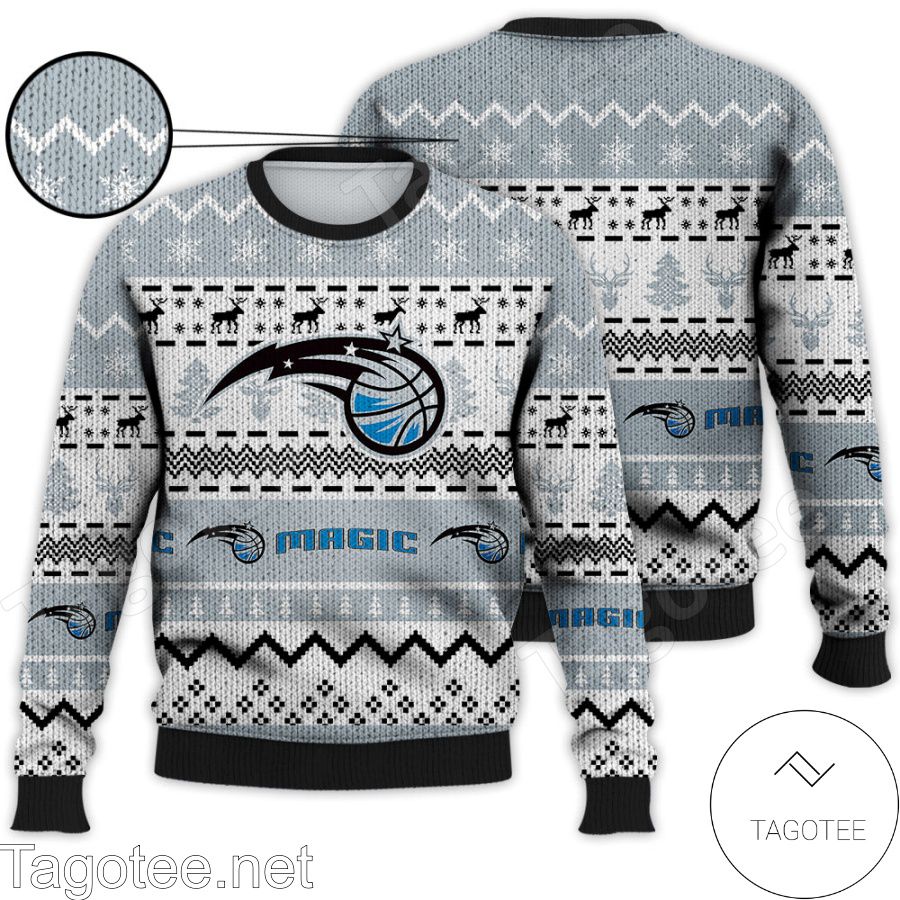 Orlando Magic NBA Basketball Knit Pattern Ugly Christmas Sweater