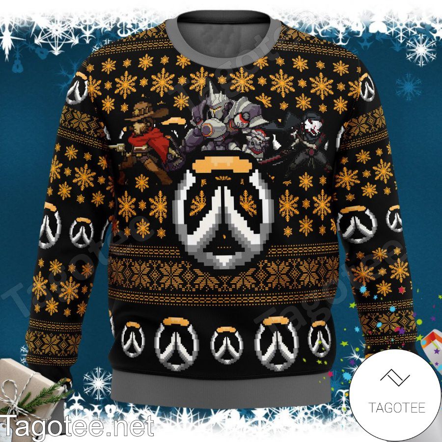 Overwatch Symbol Game Holiday Ugly Christmas Sweater