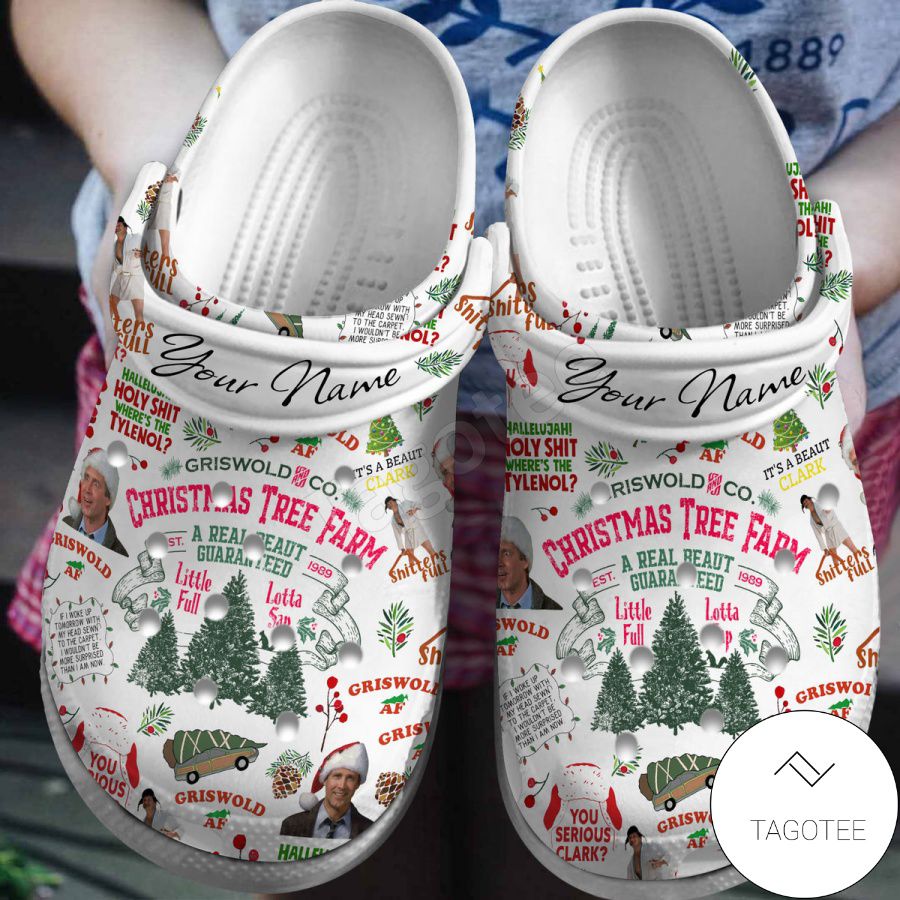 Personalized Griswold Co. Christmas Tree Farm Crocs Clogs