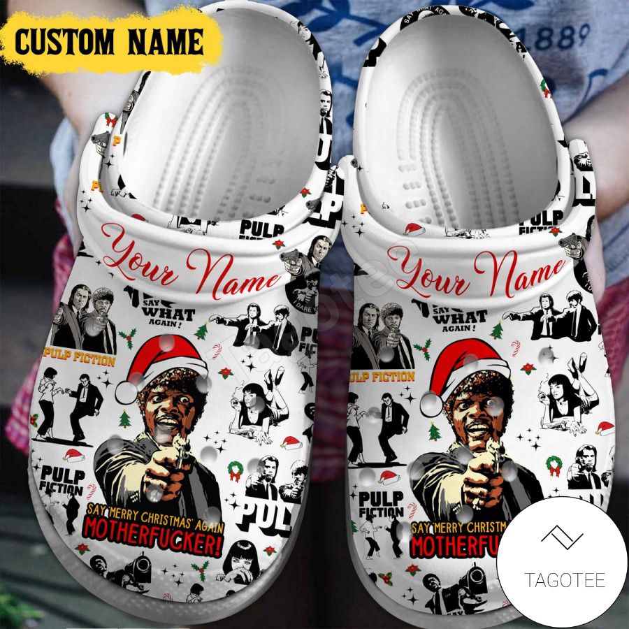 Personalized Say Merry Christmas Again Motherfucker Crocs Clogs