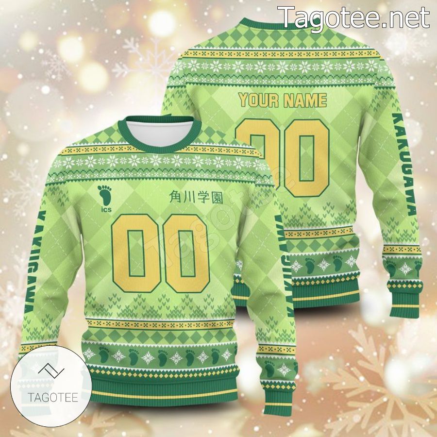 Personalized Team Kakugawa Haikyuu Xmas Ugly Christmas Sweater