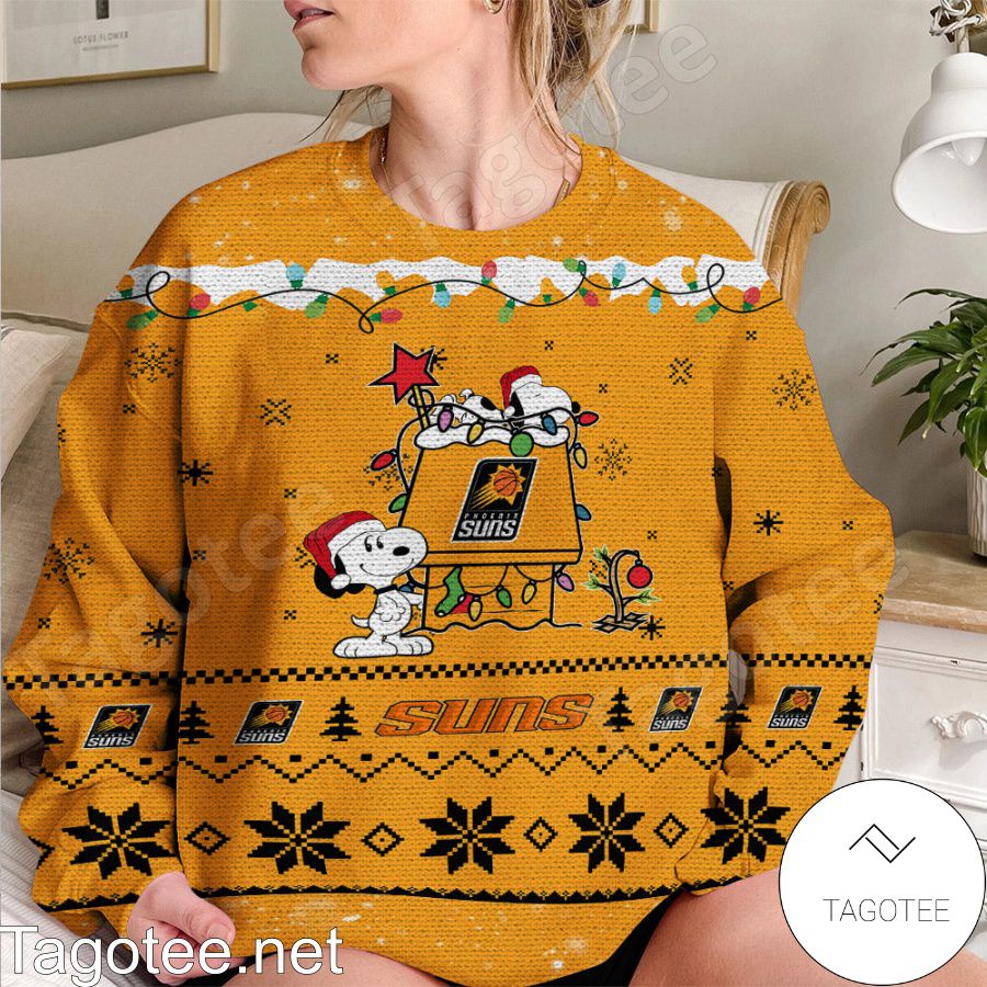 Phoenix Suns Tropical Patterns Ugly Xmas Sweater AOP Gift Holidays -  Banantees