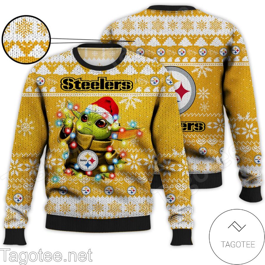 Pittsburgh Steelers Baby Yoda Star Wars Lover 3D Hoodie Christmas Gift For  Men And Women