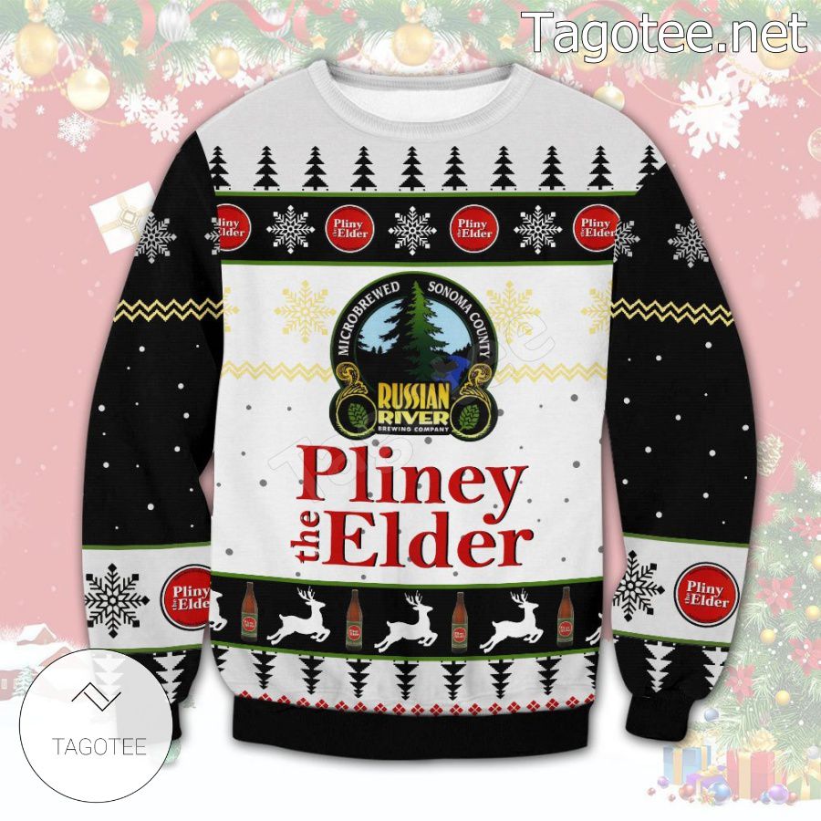 Pliny The Elder Russian River Brewing Company Holiday Ugly Christmas Sweater