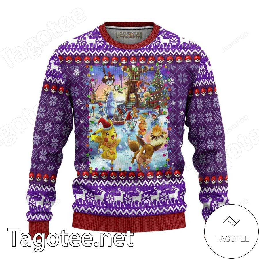 Pokemon Xmas Holiday Xmas Ugly Christmas Sweater