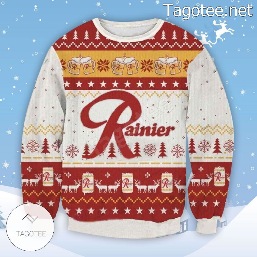 Rainier Beer Holiday Ugly Christmas Sweater