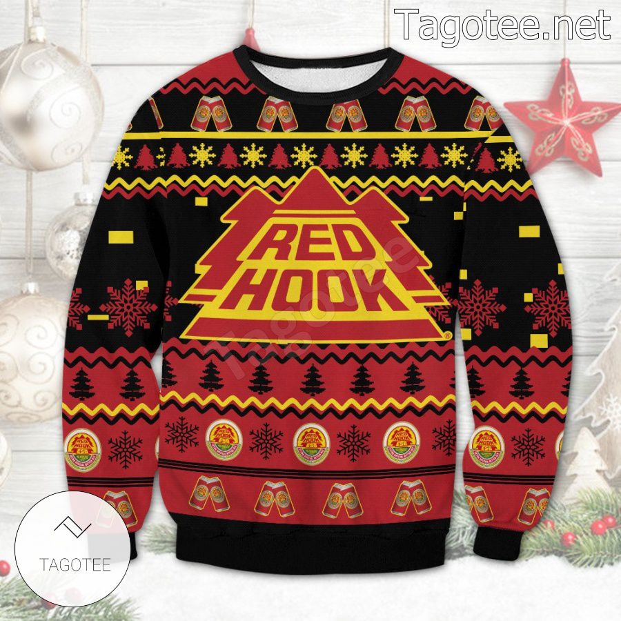 Red Hook Beer Brewery Holiday Ugly Christmas Sweater