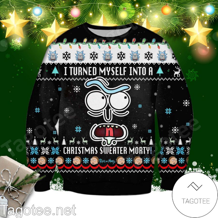 Rick And Morty Funny Xmas Ugly Christmas Sweater
