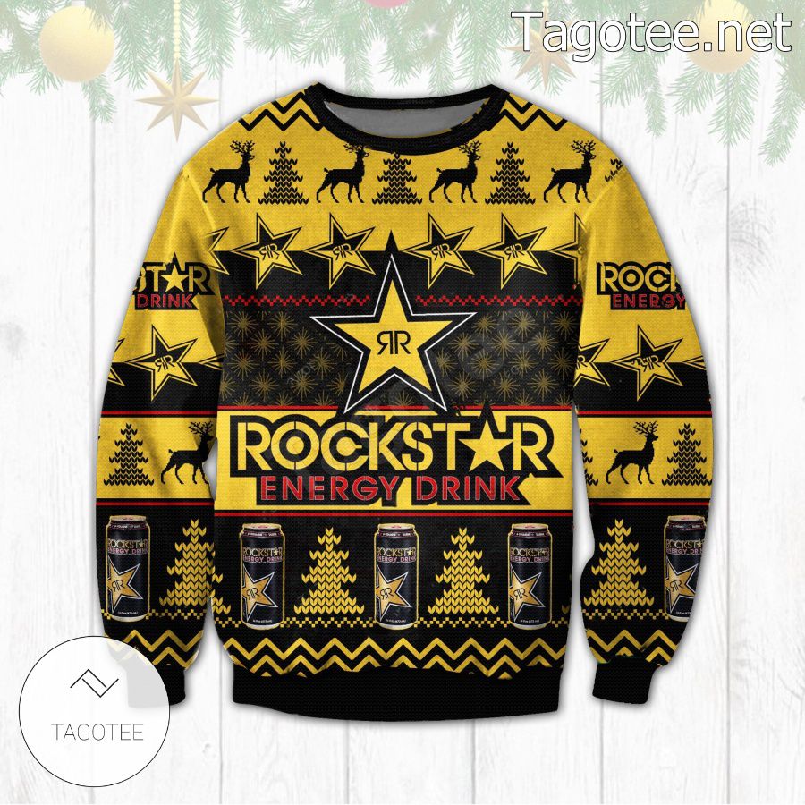 Rockstar Energy Drink Holiday Ugly Christmas Sweater