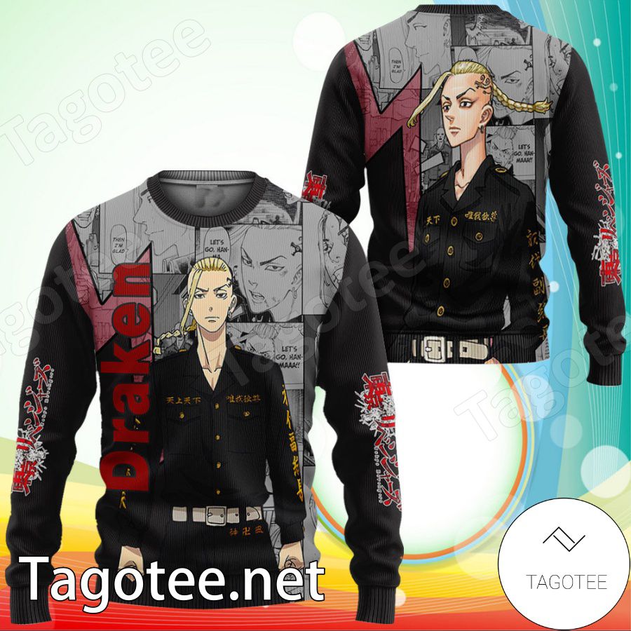 Ken Ryuuguuji Draken Custom Anime Tokyo Revengers Ugly Christmas Sweater