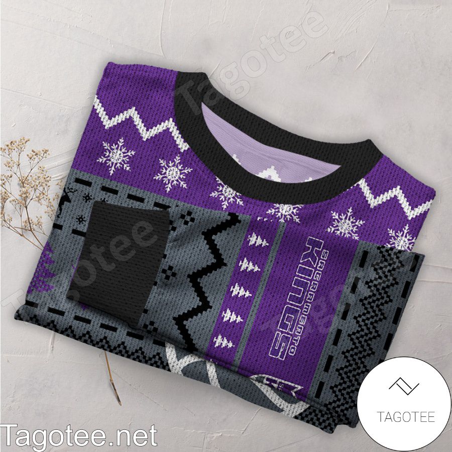 Sacramento Kings NBA Basketball Knit Pattern Ugly Christmas Sweater a