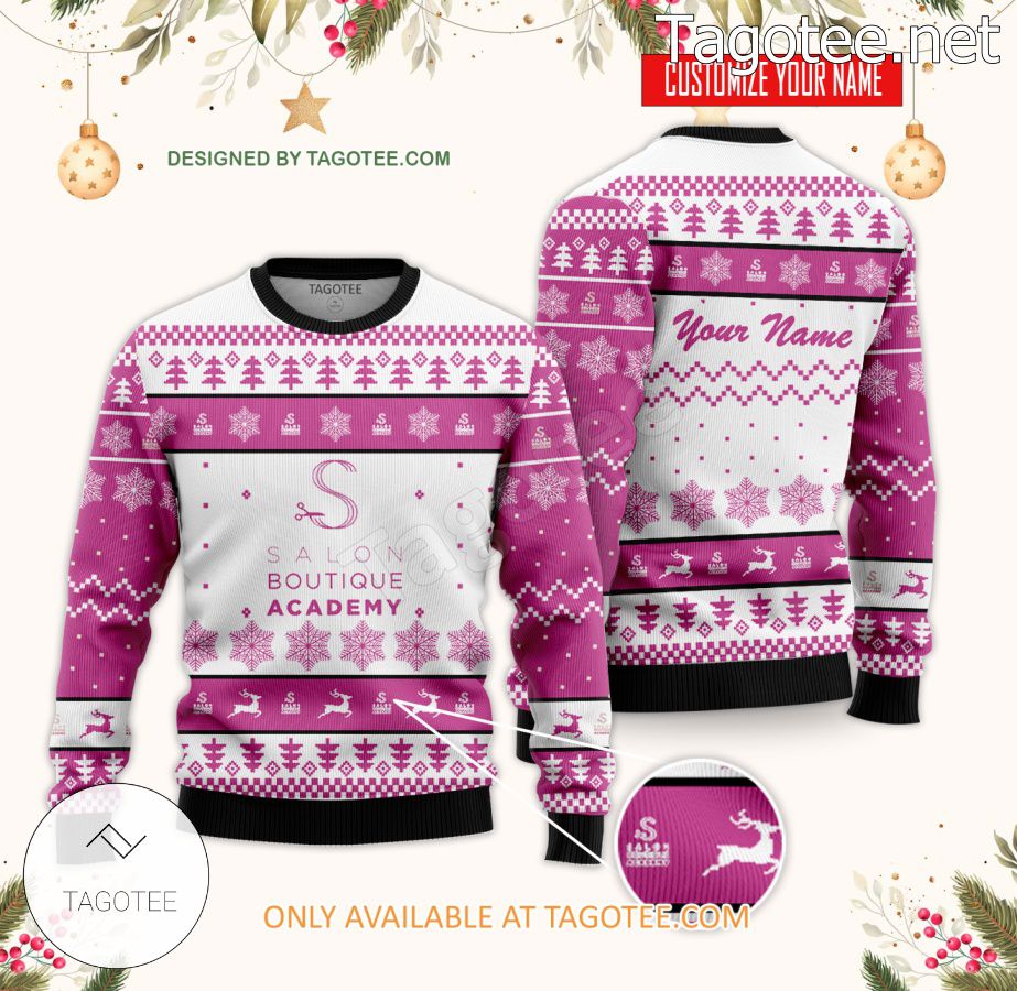 Salon Boutique Academy Custom Ugly Christmas Sweater - BiShop