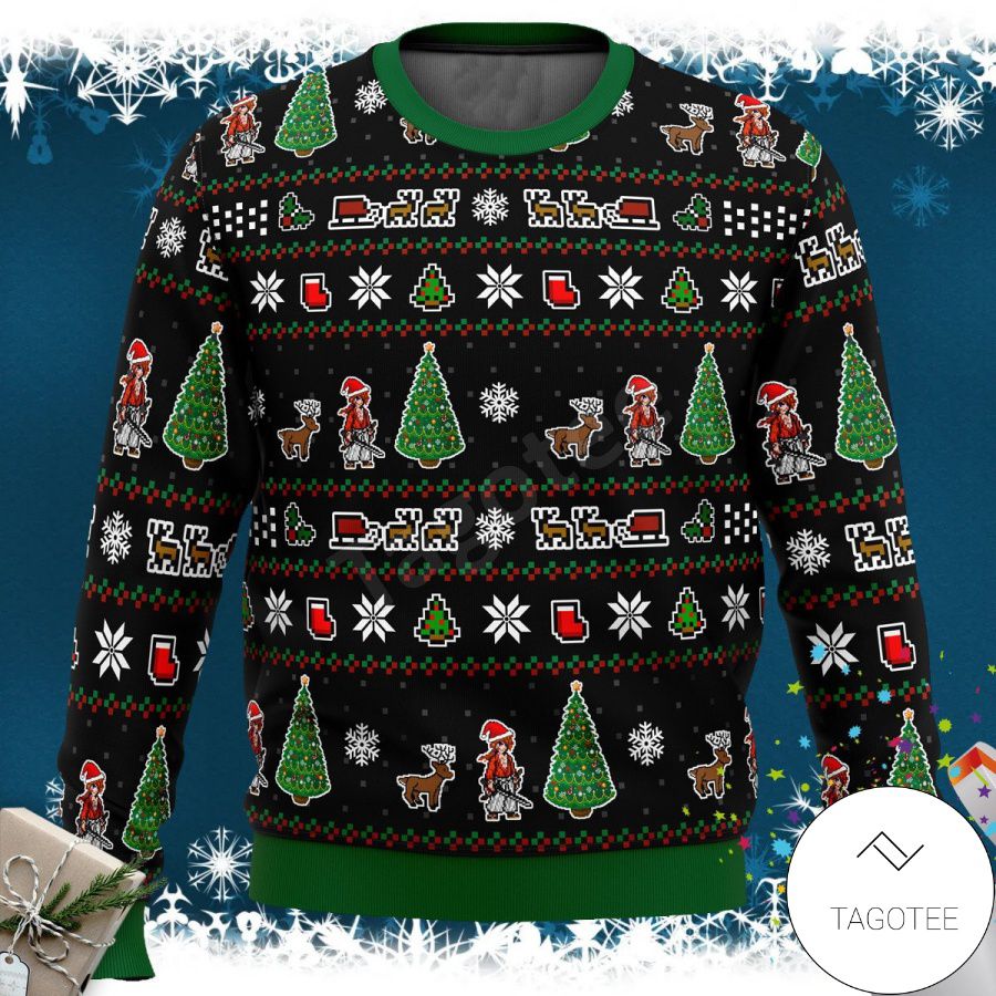 Samurai X Rurouni Kenshin Christmas Tree Xmas Ugly Christmas Sweater