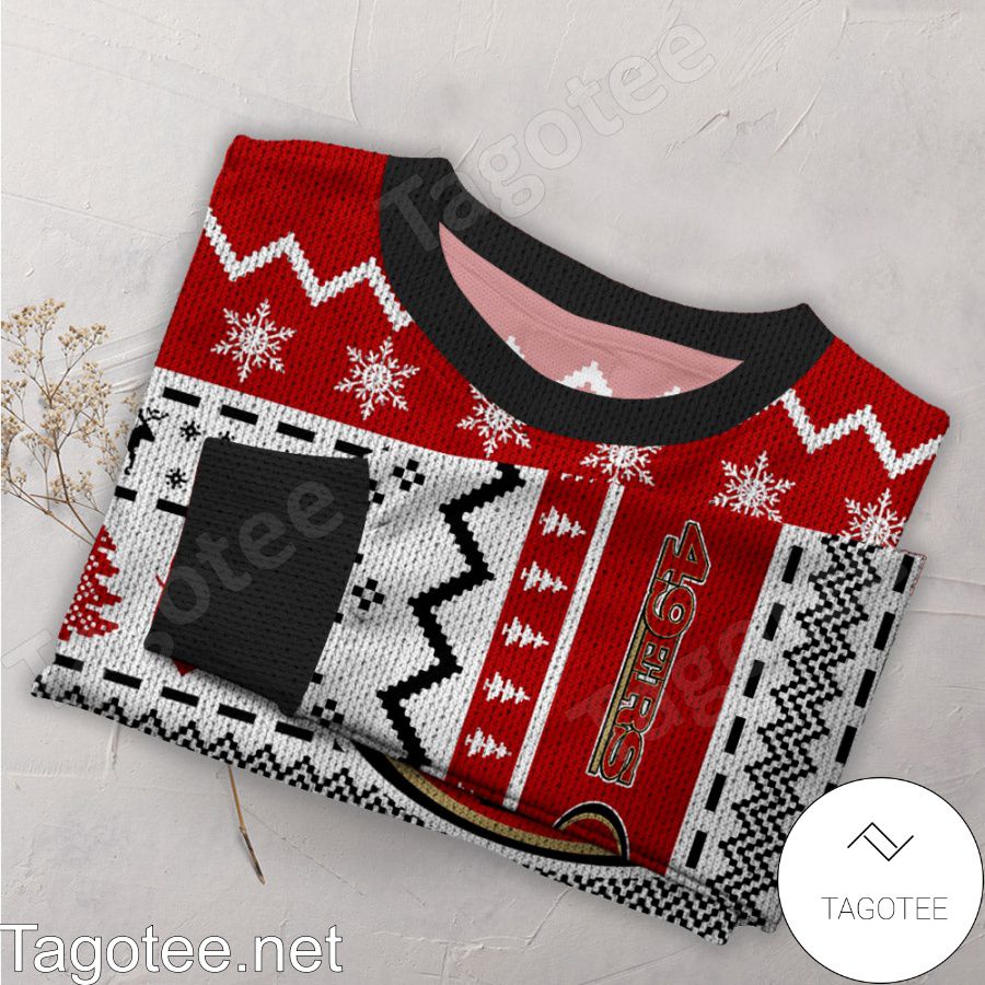 Christmas Gift San Francisco 49ers Skull Pattern 3D Ugly Christmas Sweater  For Men And Women