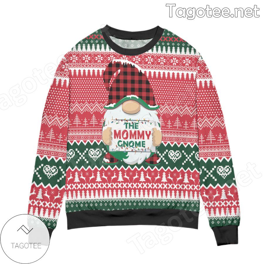 Santa My Mommy Gnome Holiday Ugly Christmas Sweater