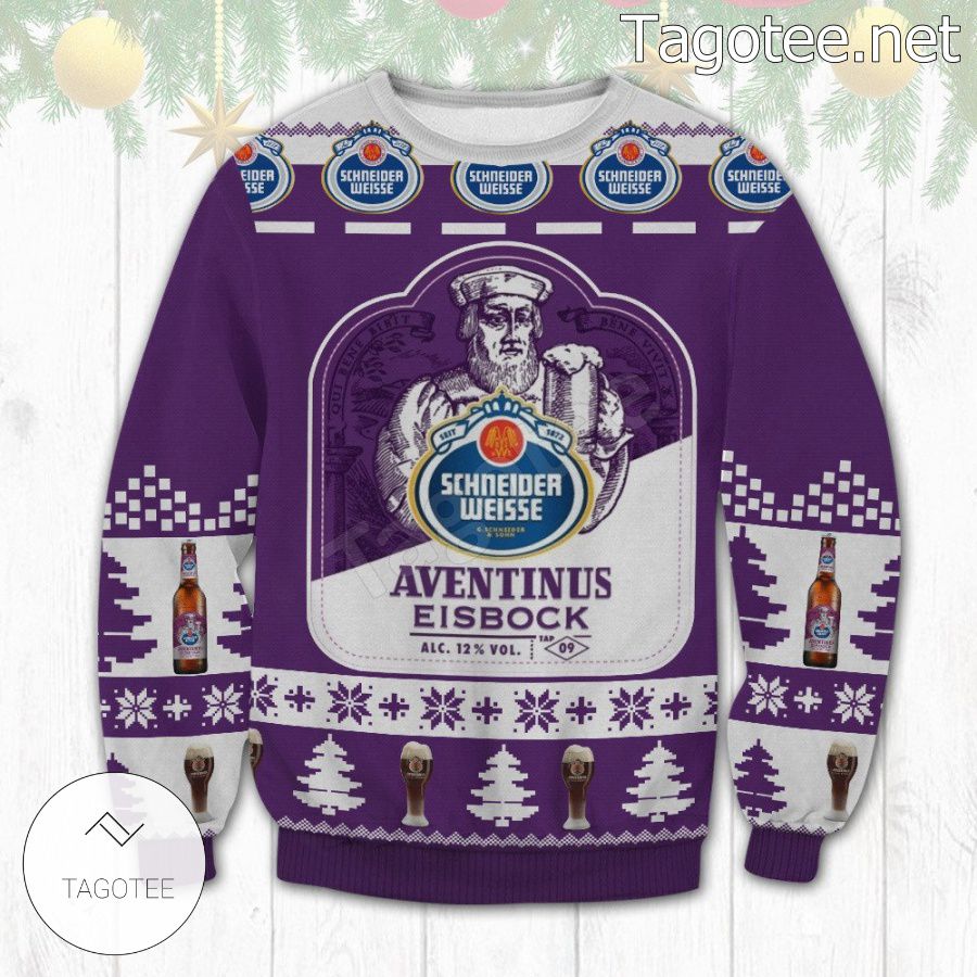 Schneider Weisse Aventinus Eisbock Beer Holiday Ugly Christmas Sweater