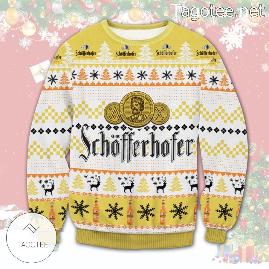 Schofferhofer Hefeweizen Grapefruit Holiday Ugly Christmas Sweater