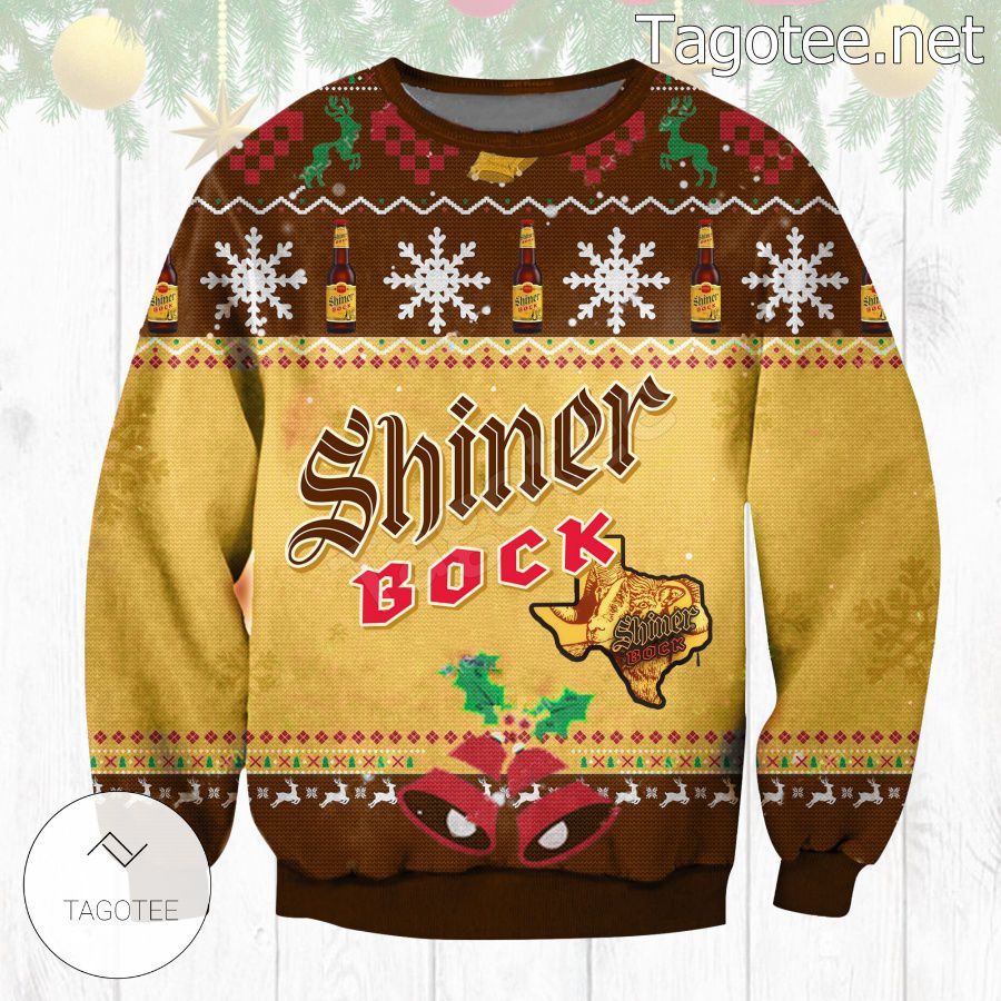 Shiner Bock Beer Holiday Ugly Christmas Sweater