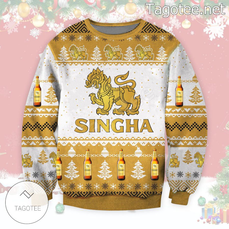 Singha Beer Holiday Ugly Christmas Sweater