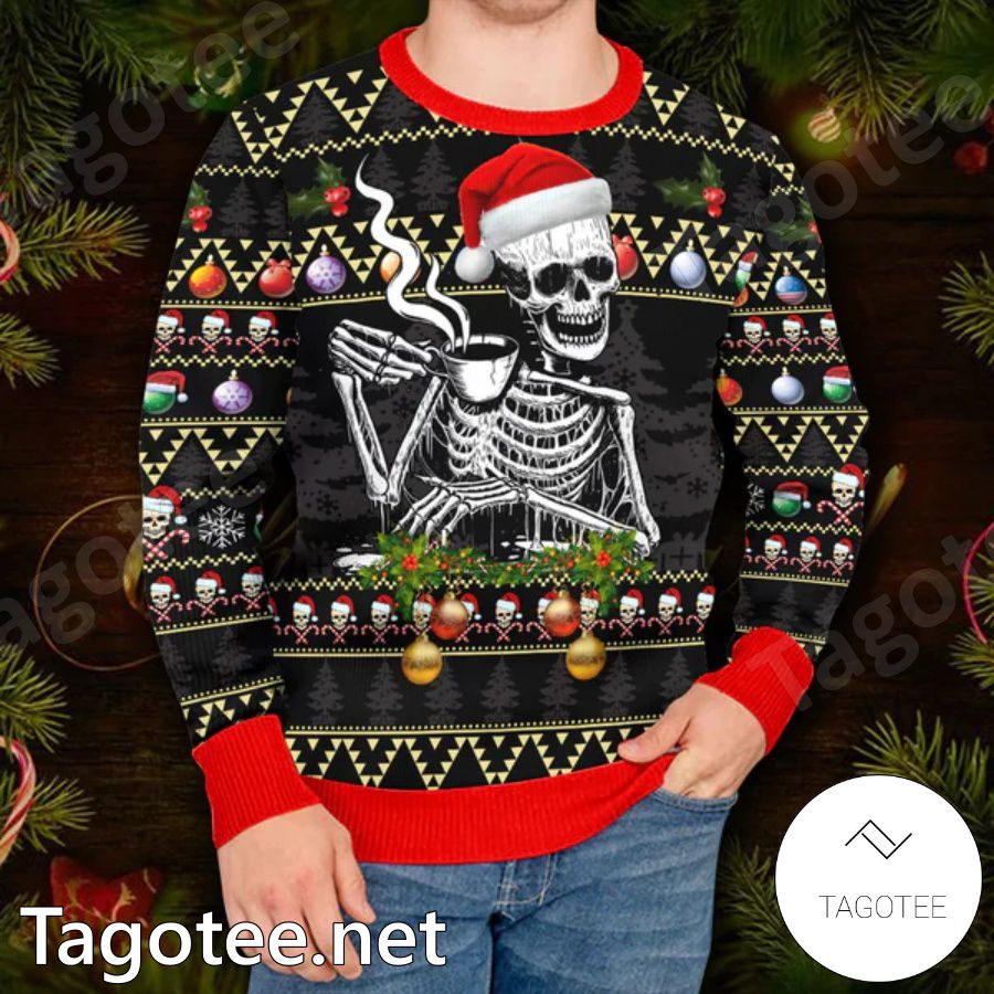 NICE) Louis Vuitton White Red 3D Ugly Sweater - Hothot
