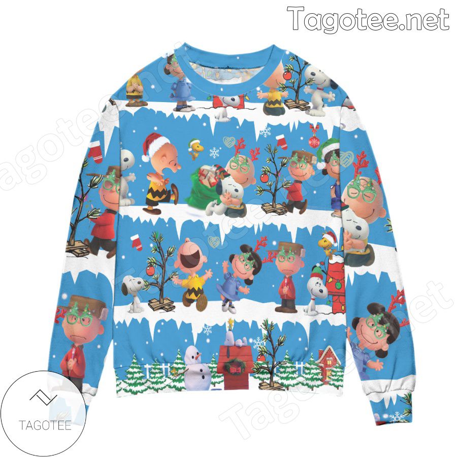 Snoopy Dog & Friends Season Holiday Ugly Christmas Sweater